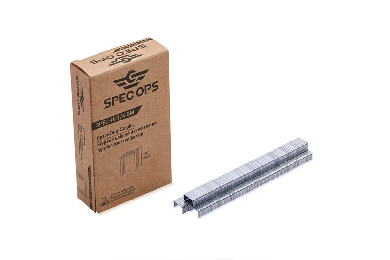 Spec-Ops Spec Ops Tools Heavy Duty Staples, 1/4-in, 5,000 Pack, 3% Donated to Veterans - Image 1